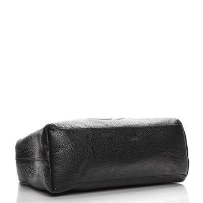 Gucci Pebbled Calfskin Medium Soho Chain Shoulder Bag Black 4 of 16