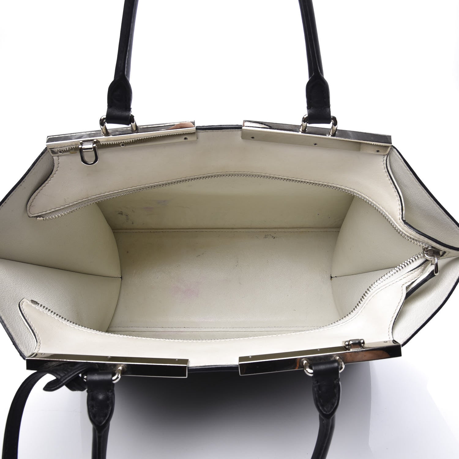 Fendi Vitello Dolce Shiny Nappa Petite 3Jours Tote Black 4 of 13