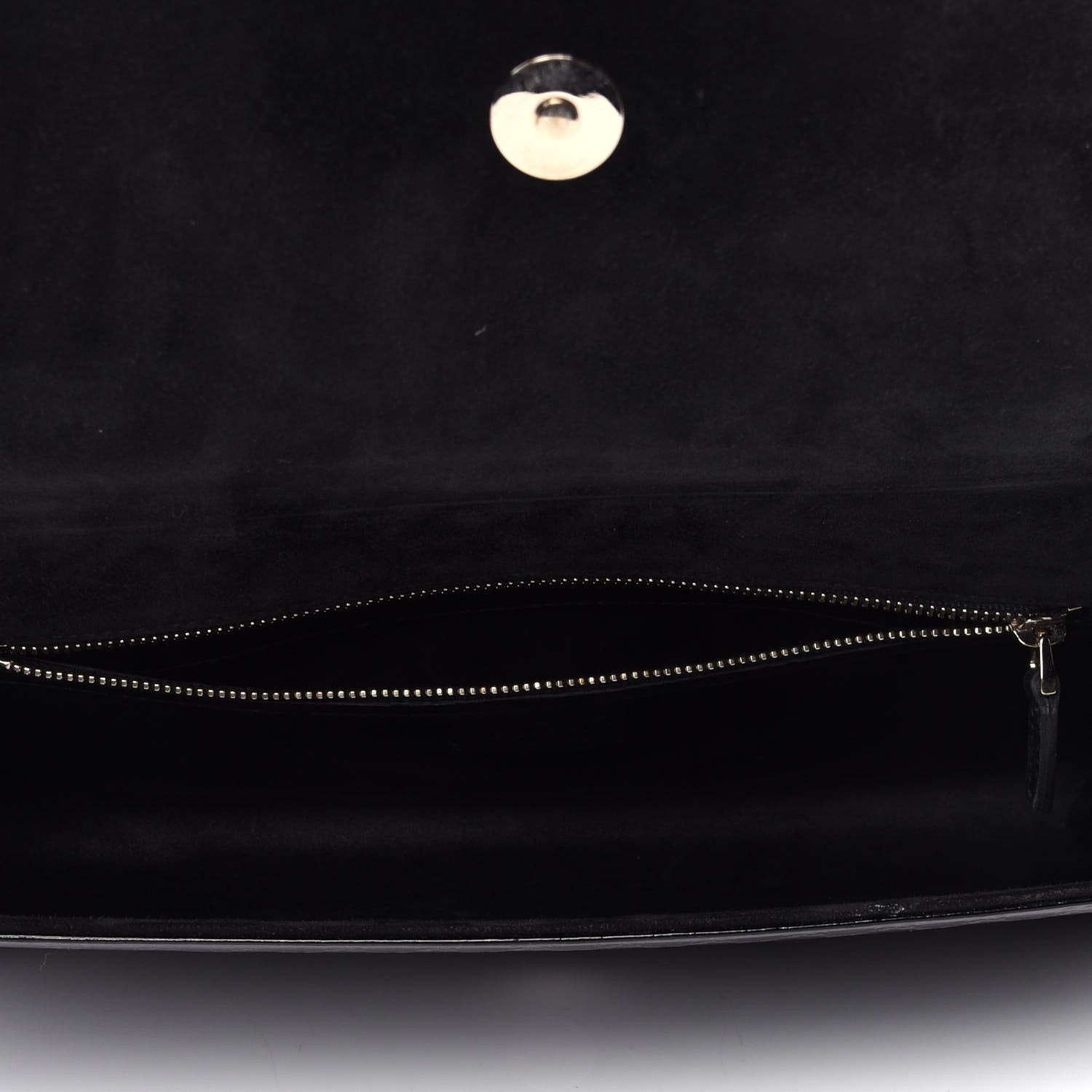 Gucci Patent Microguccissima Medium Broadway Clutch Black 5 of 12