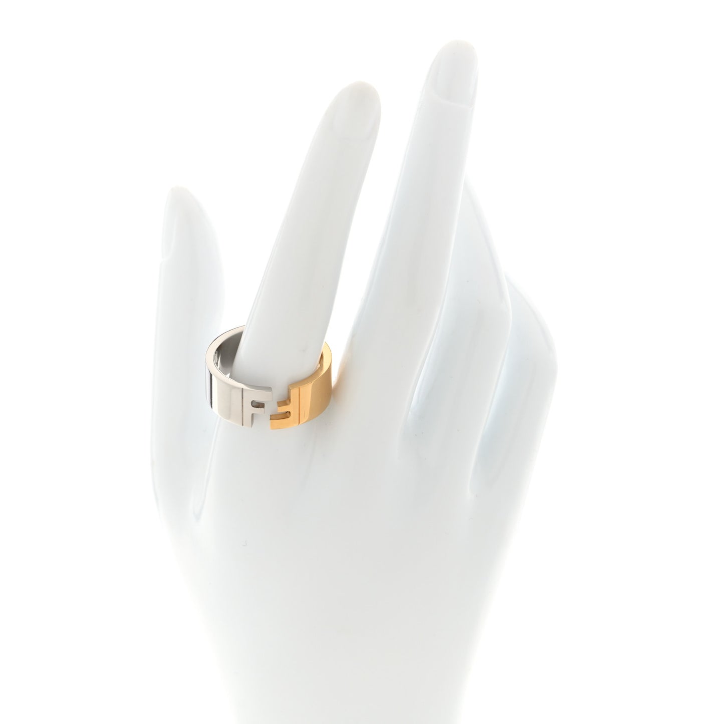 Metal FF Ring Orosoft L 65 11 Gold Silver