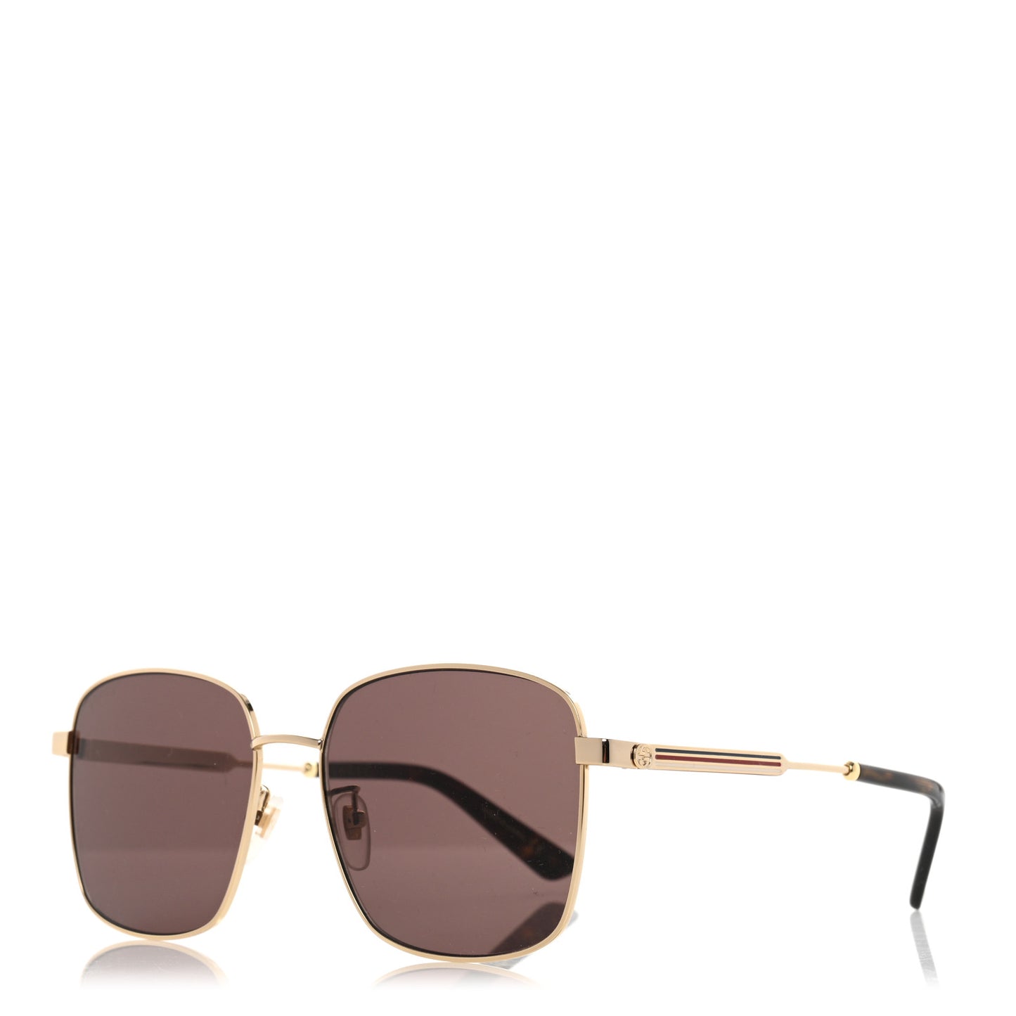 Web Rectangular Frame Interlocking G Sunglasses GG0852SK Gold