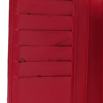 Chanel Lambskin Quilted Large Gusset Flap Wallet Fuchsia 10 of 13