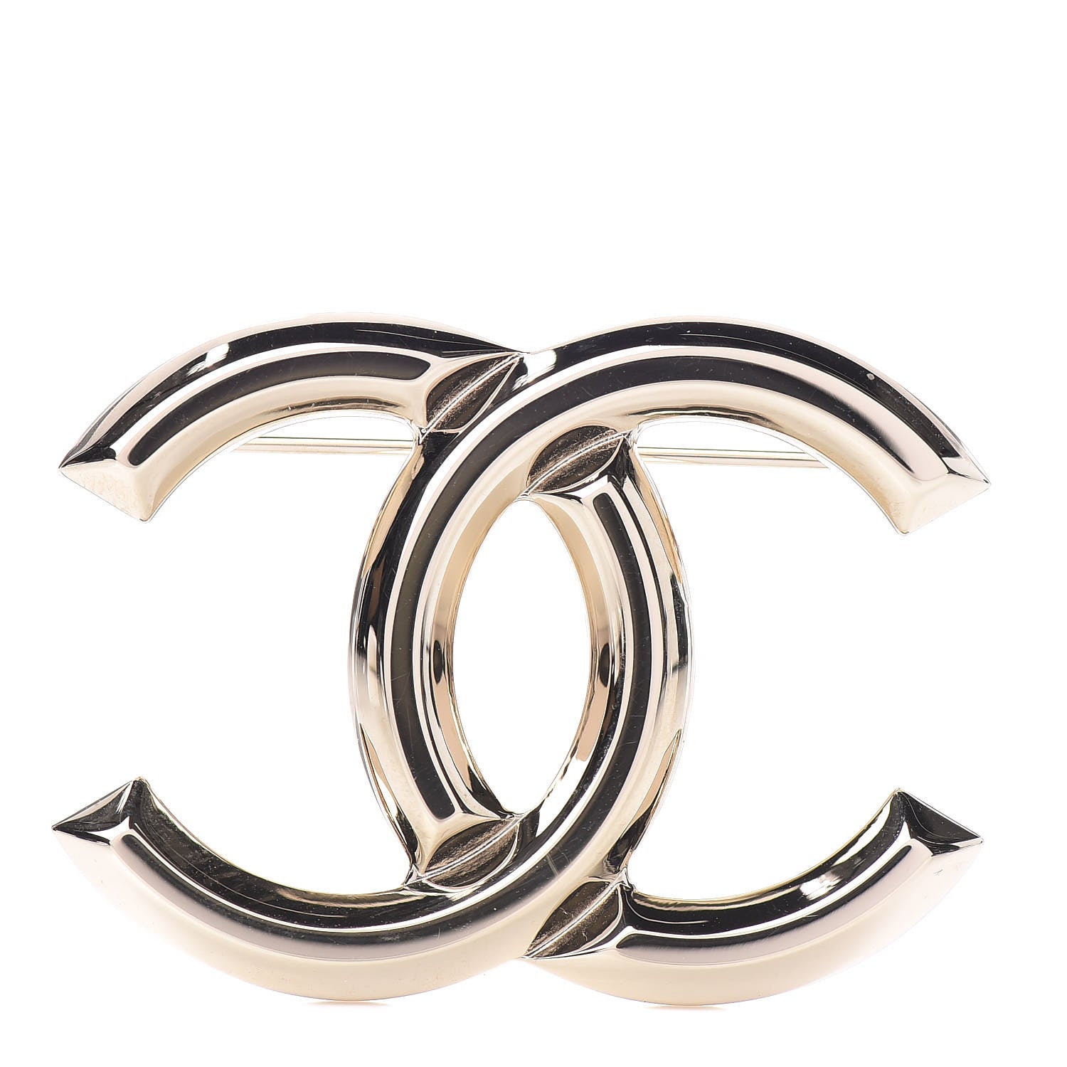 Chanel CC Brooch Gold 1 of 5