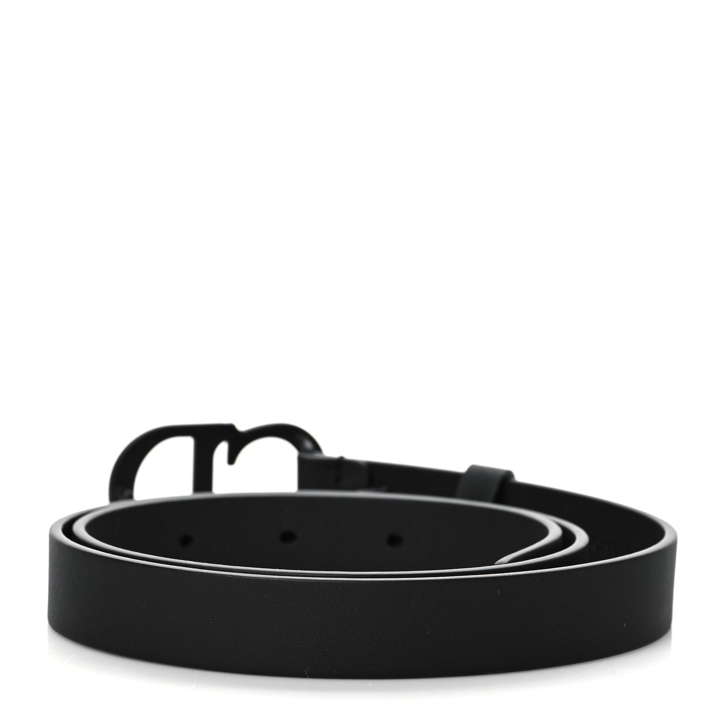 Calfskin Saddle Belt 75 Black