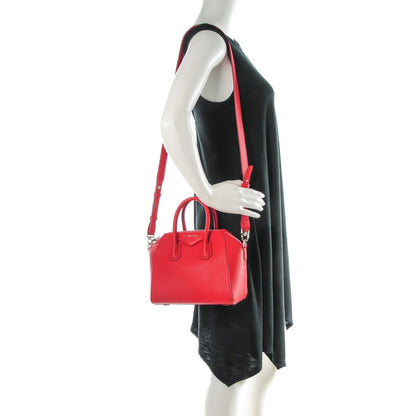 Givenchy Sugar Goatskin Mini Antigona Red 2 of 7