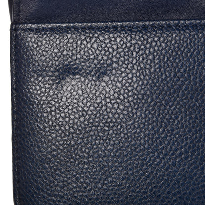 Chanel Caviar Timeless CC Wallet On Chain WOC Dark Blue 16 of 17