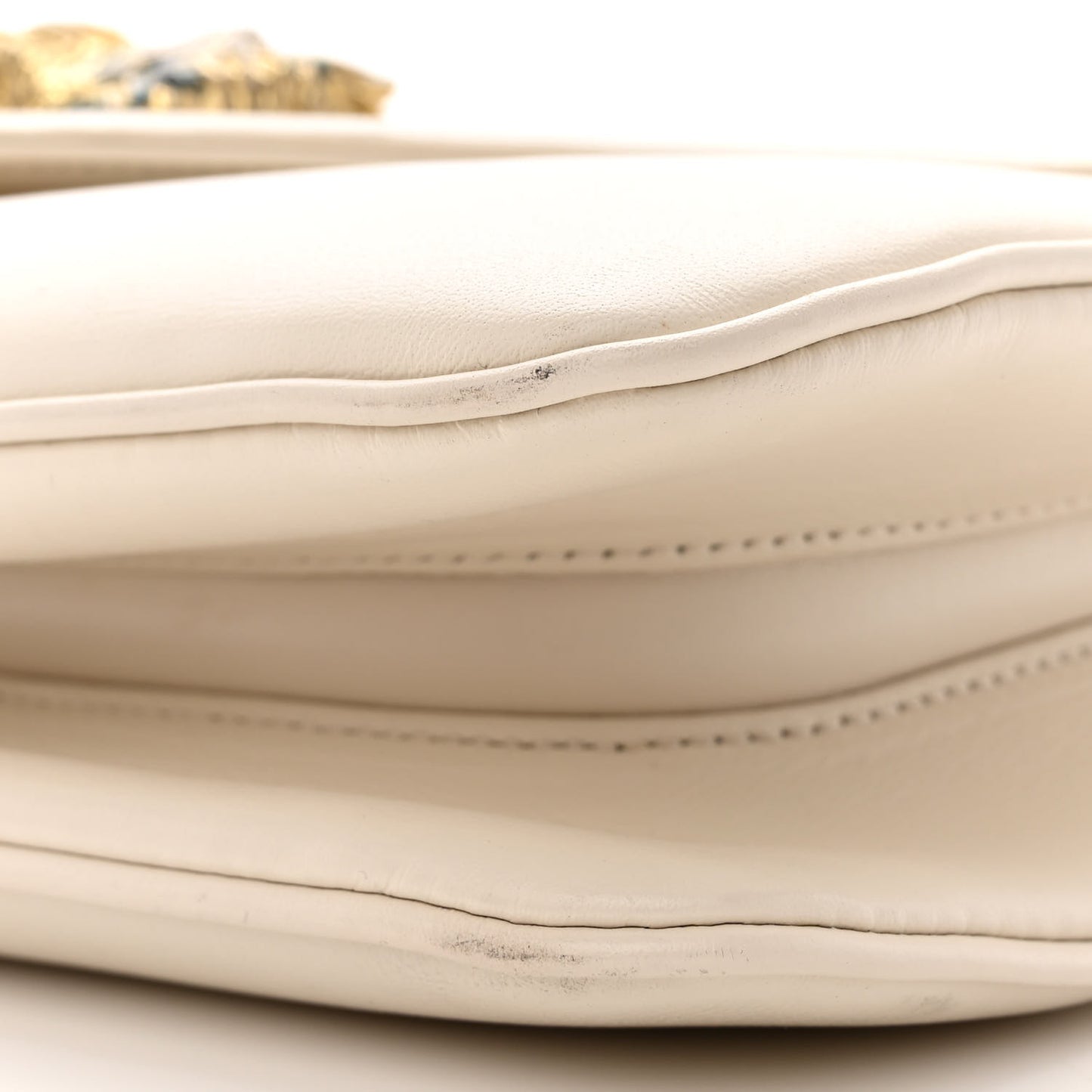 Vitello Palmellato Lux Crystal Medium Rajah Shoulder Bag Mystic White Multicolor