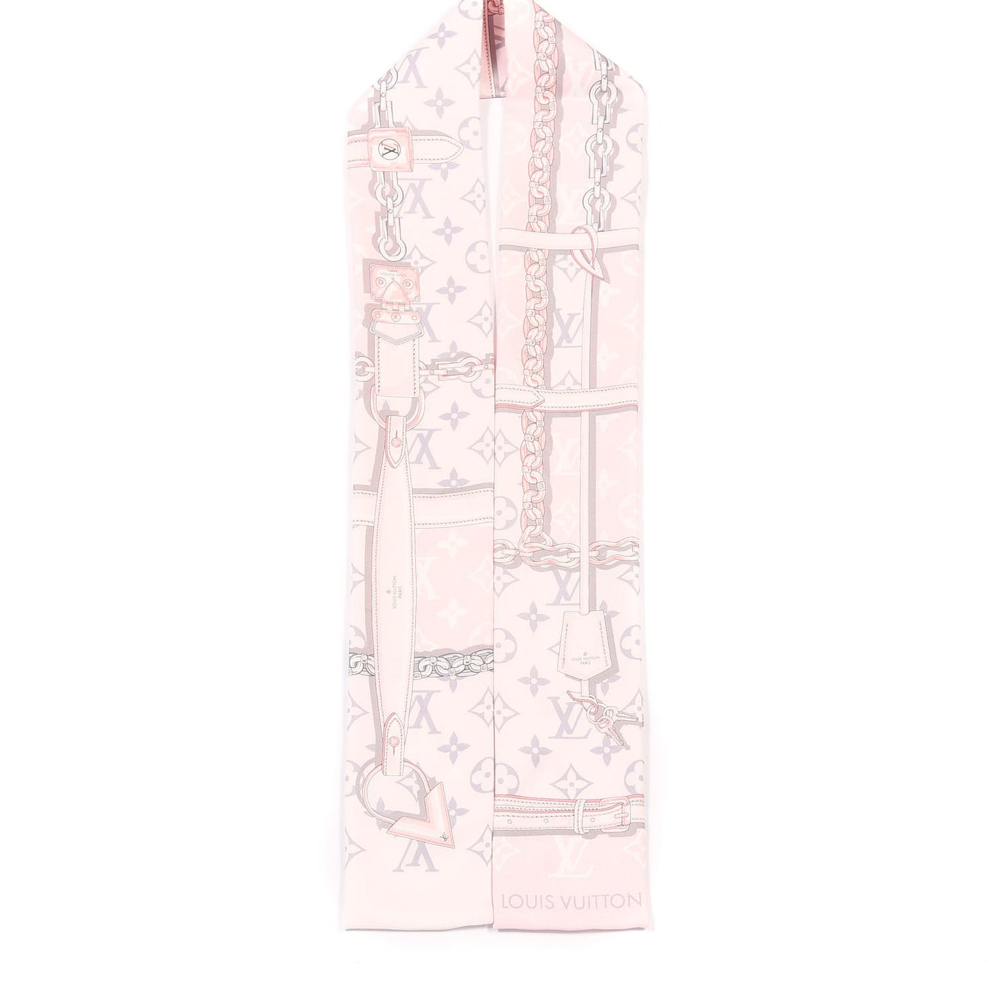 Silk Monogram Confidential Bandeau Light Pink