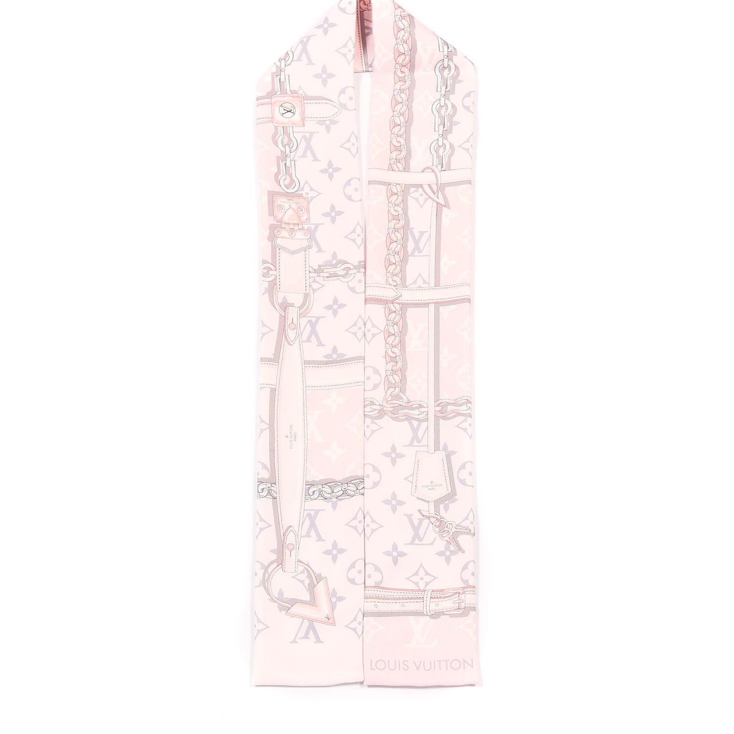 Louis Vuitton Silk Monogram Confidential Bandeau Light Pink 4 of 5