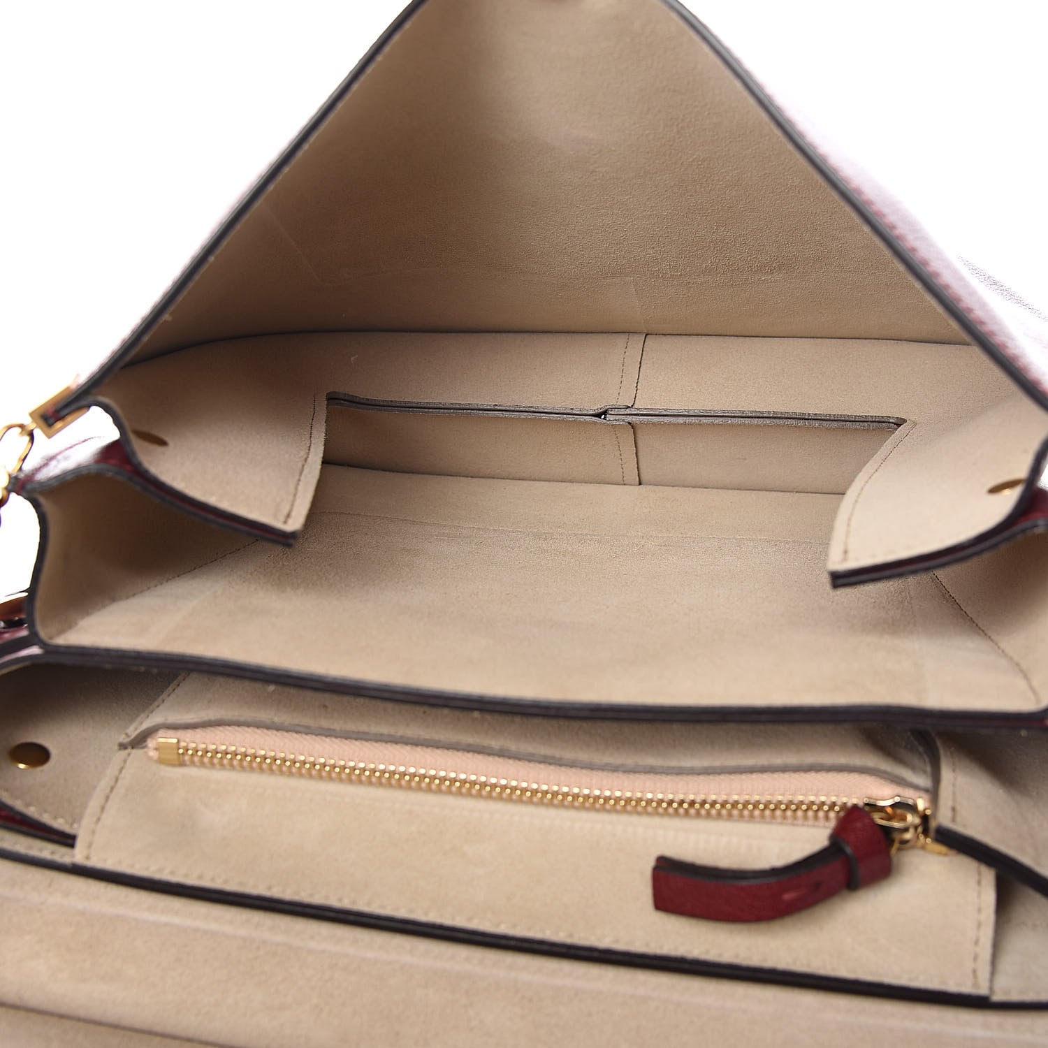 Chloe Calfskin Medium Faye Shoulder Bag Sienna Red 5 of 10