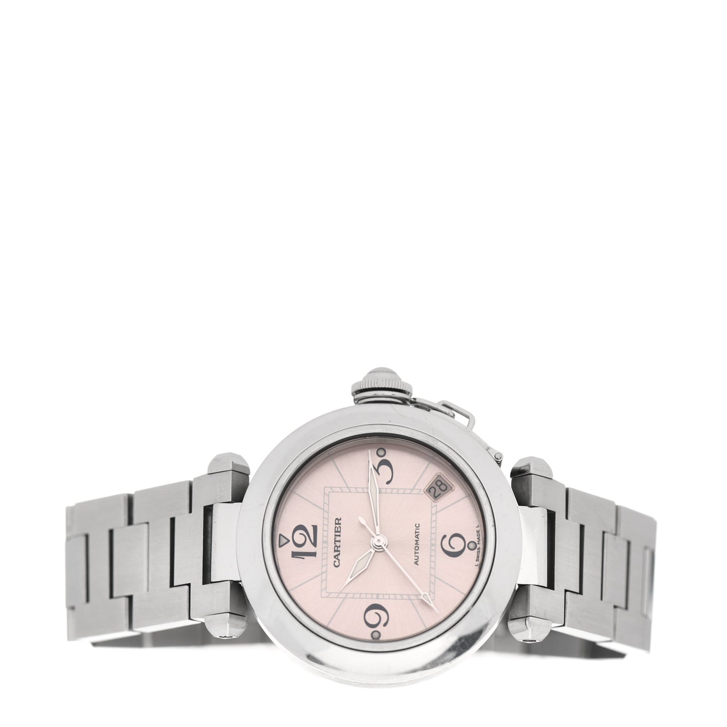 Stainless Steel 35mm Pasha C Automatic Watch Pink