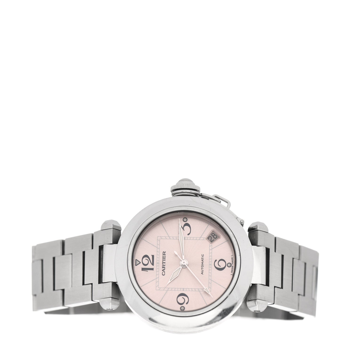 Cartier Stainless Steel 35mm Pasha C Automatic Watch Pink 2 of 4