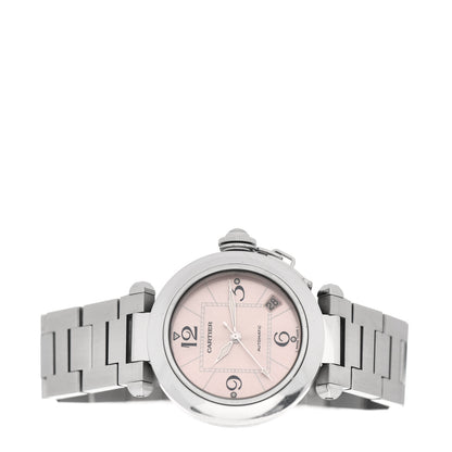 Cartier Stainless Steel 35mm Pasha C Automatic Watch Pink 2 of 4
