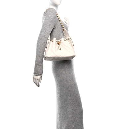 Chanel Caviar Quilted Small Chanel 25 Handbag White 2 of 11
