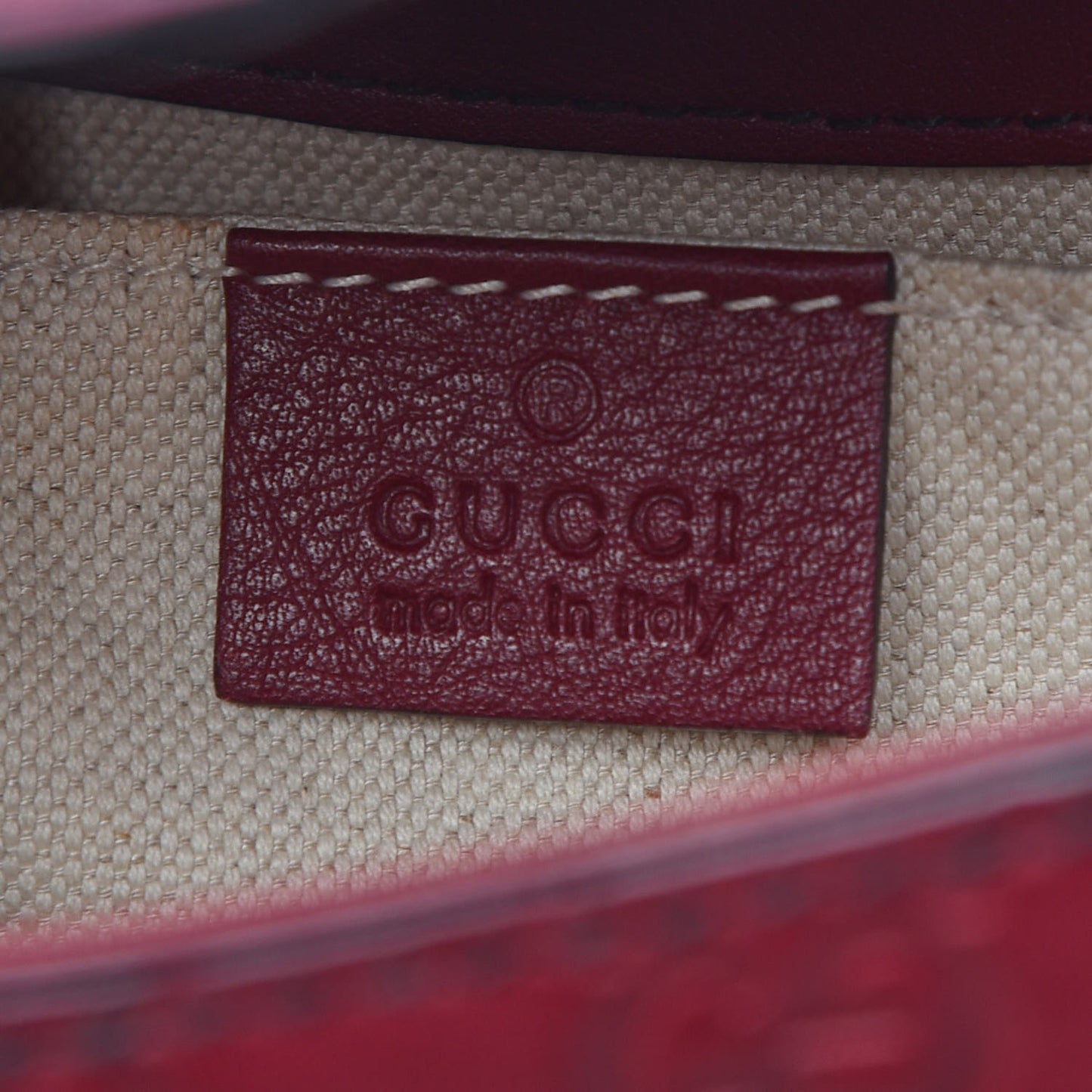 Soft Guccissima Medium Emily Chain Shoulder Bag Classic Ruby