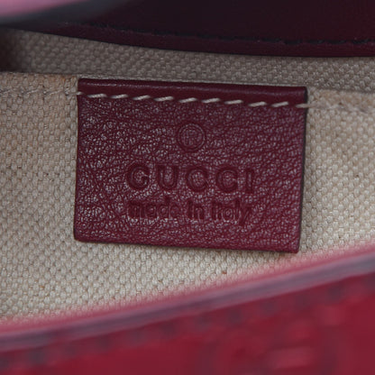 Gucci Soft Guccissima Medium Emily Chain Shoulder Bag Classic Ruby 8 of 9