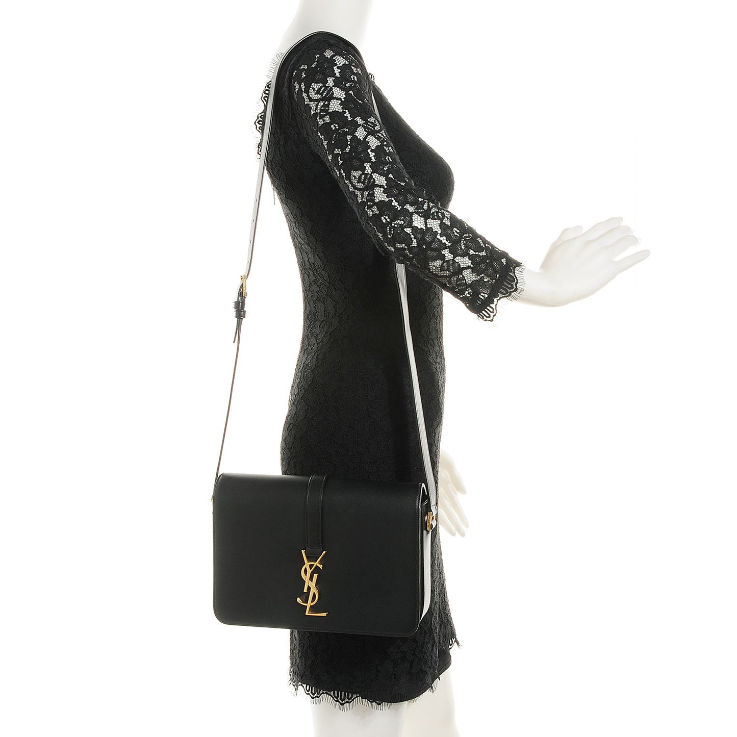 Smooth Calfskin Medium Classic Monogram Universite Bag Black