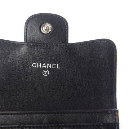 Chanel Lambskin Quilted Flap Card Holder Black 6 of 9
