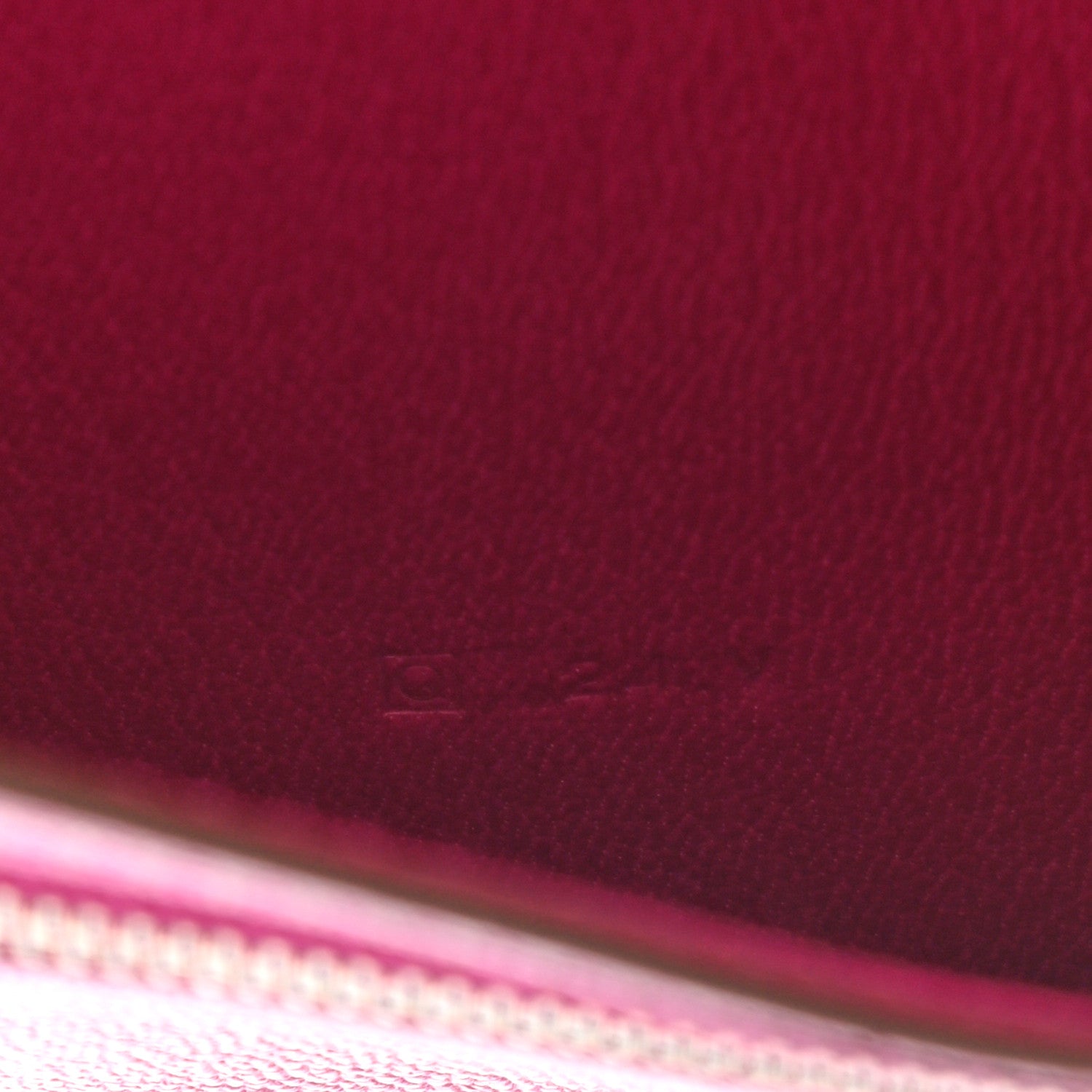 Hermes Shiny Alligator Bearn Wallet Rose Scheherazade 7 of 7