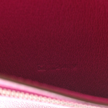 Hermes Shiny Alligator Bearn Wallet Rose Scheherazade 7 of 7