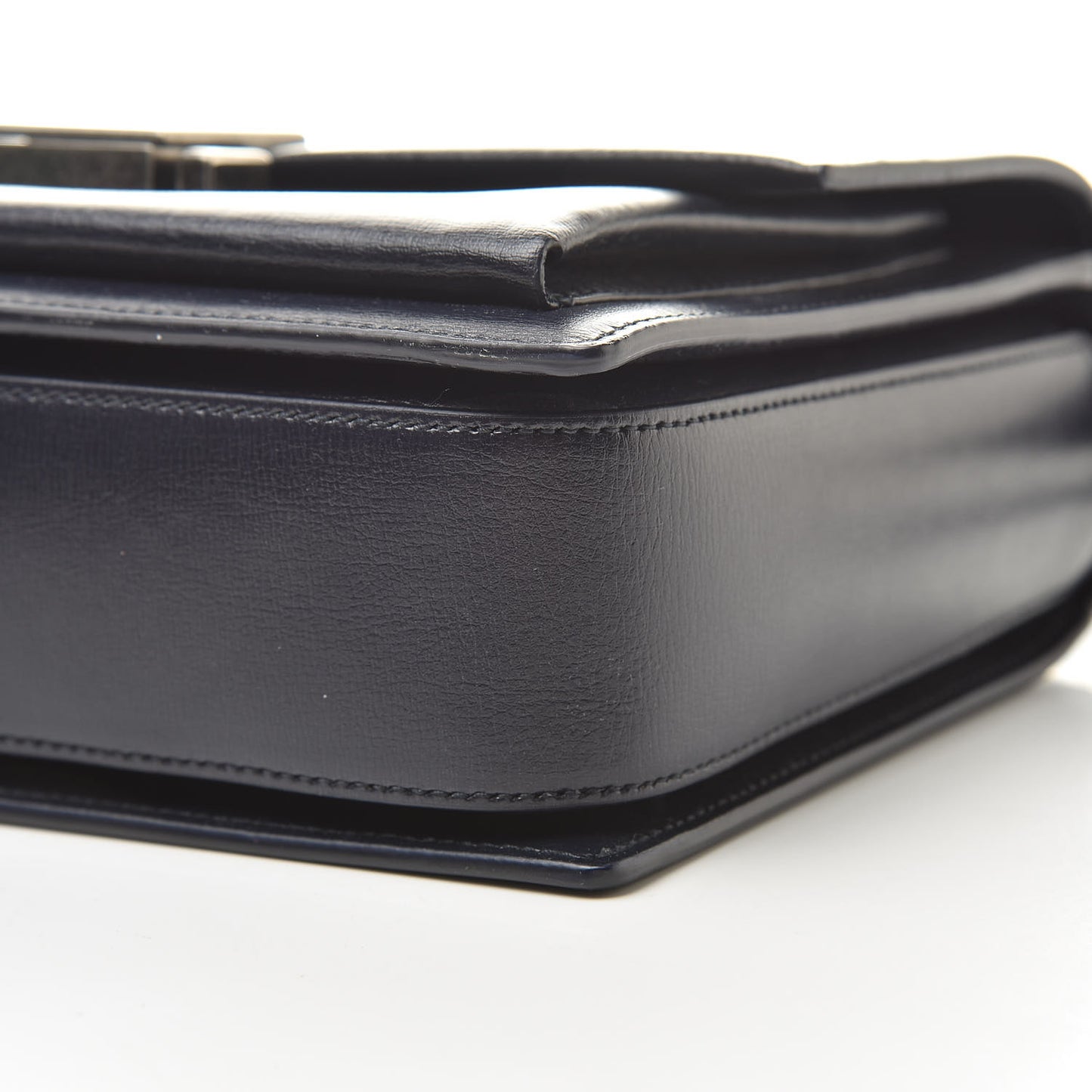 Calfskin Medium Bellechasse Satchel Navy