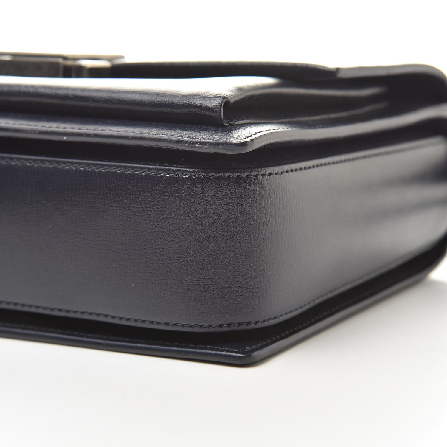 Saint Laurent Calfskin Medium Bellechasse Satchel Navy 11 of 14
