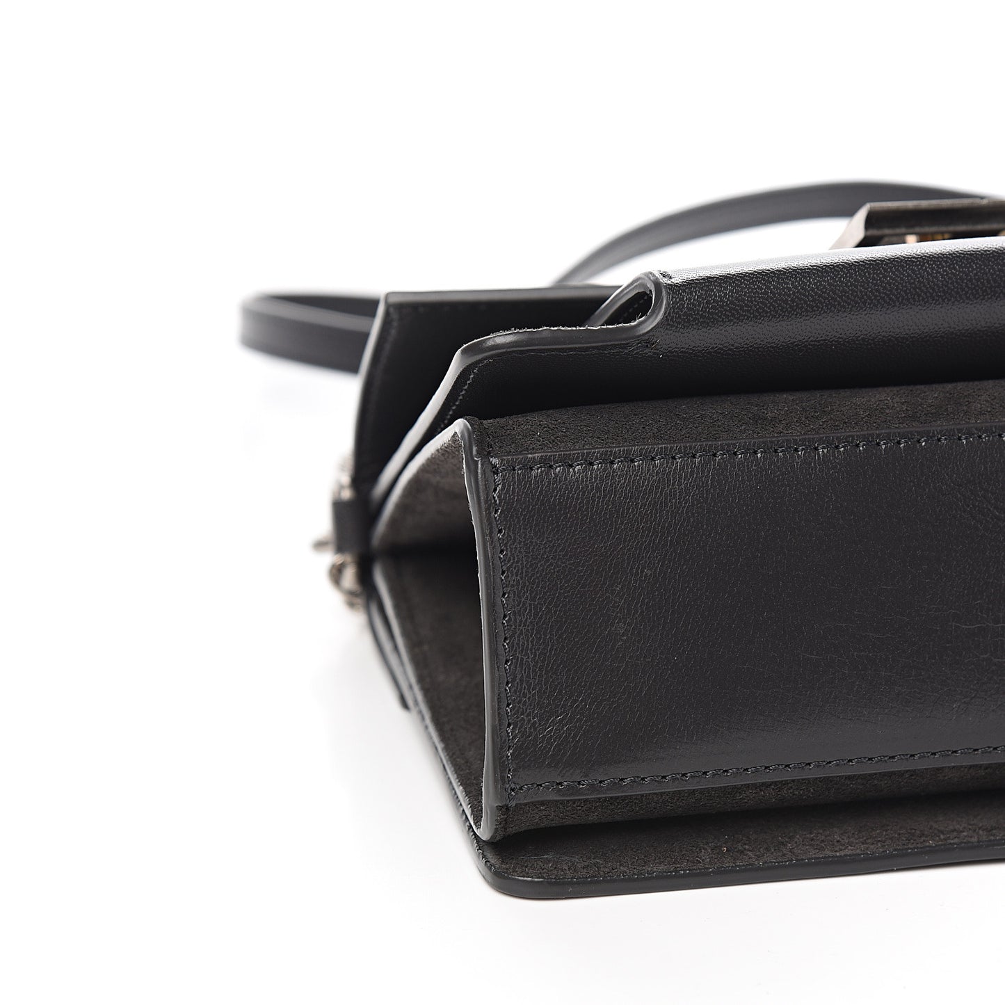 Goatskin Suede Small GV3 Shoulder Bag Black