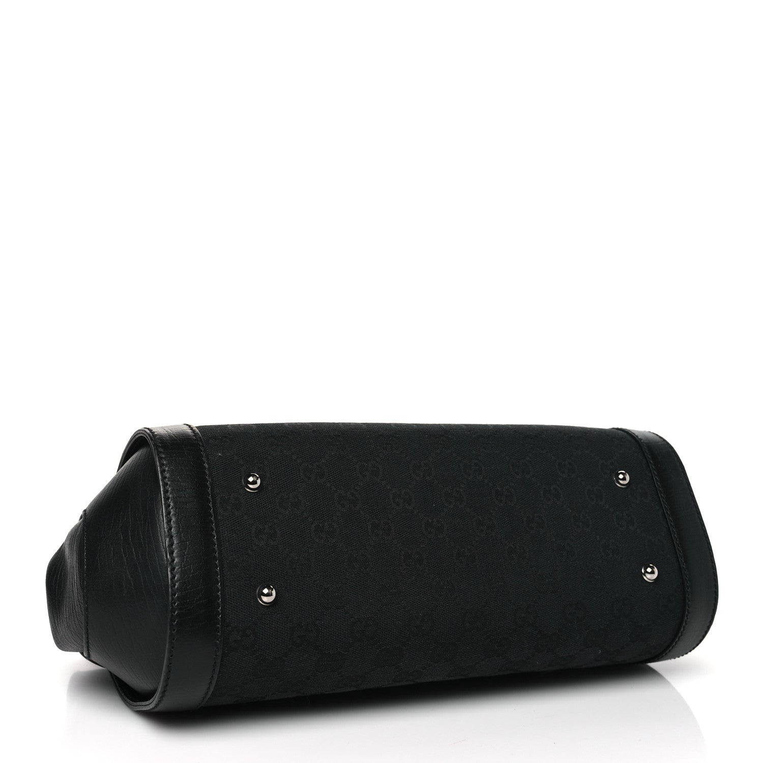 Gucci Monogram Bamboo Bullet Bag Black 4 of 10