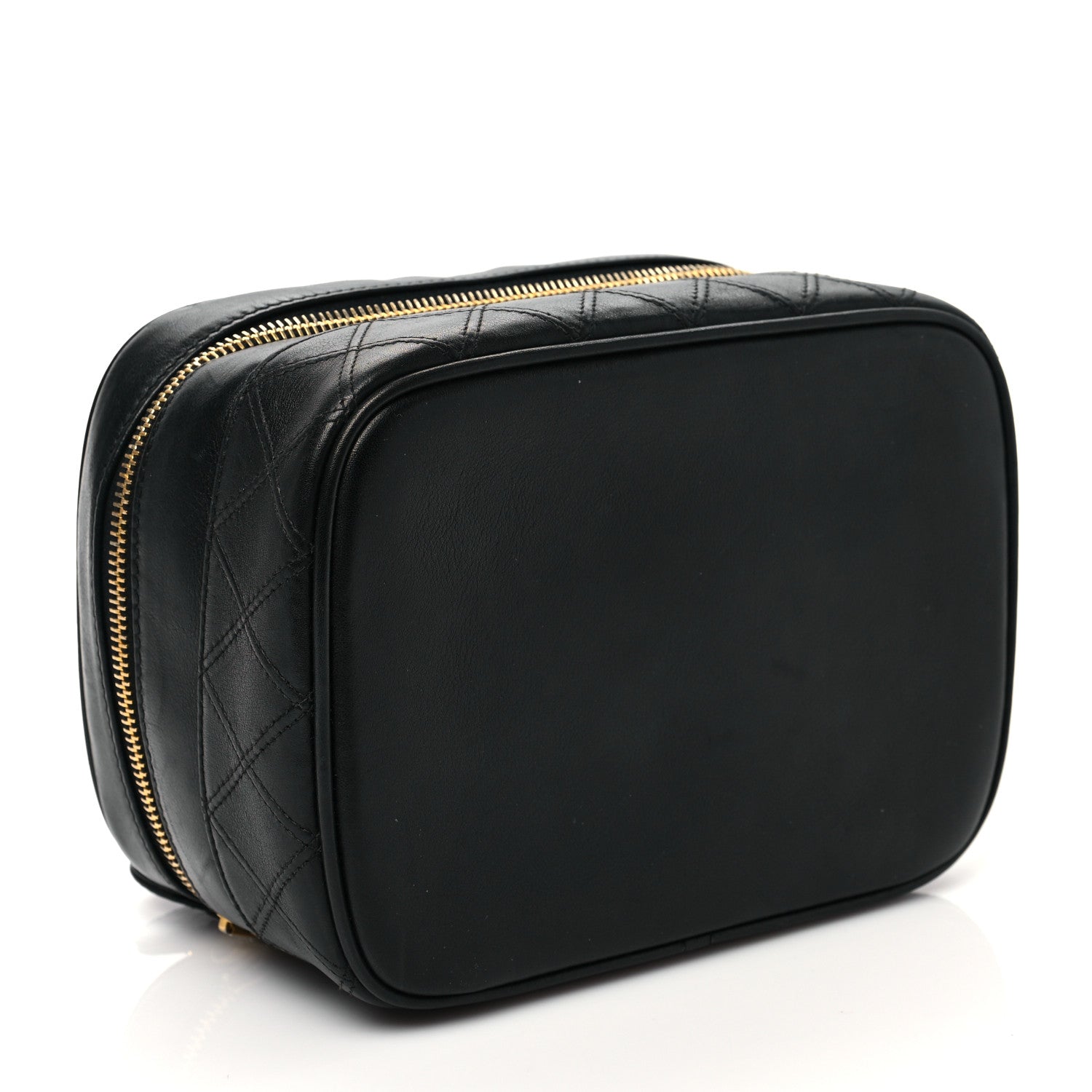 Chanel Lambskin Vanity Cosmetic Case Black 4 of 10