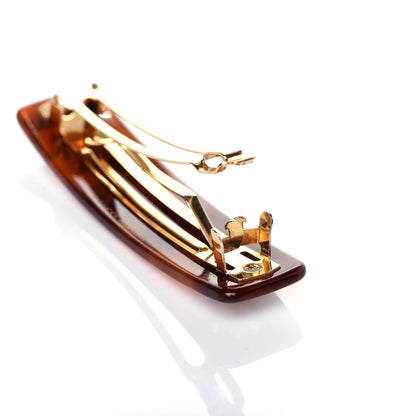 Gucci Resin Crystal Single Hair Barrette Tortoiseshell 5 of 6