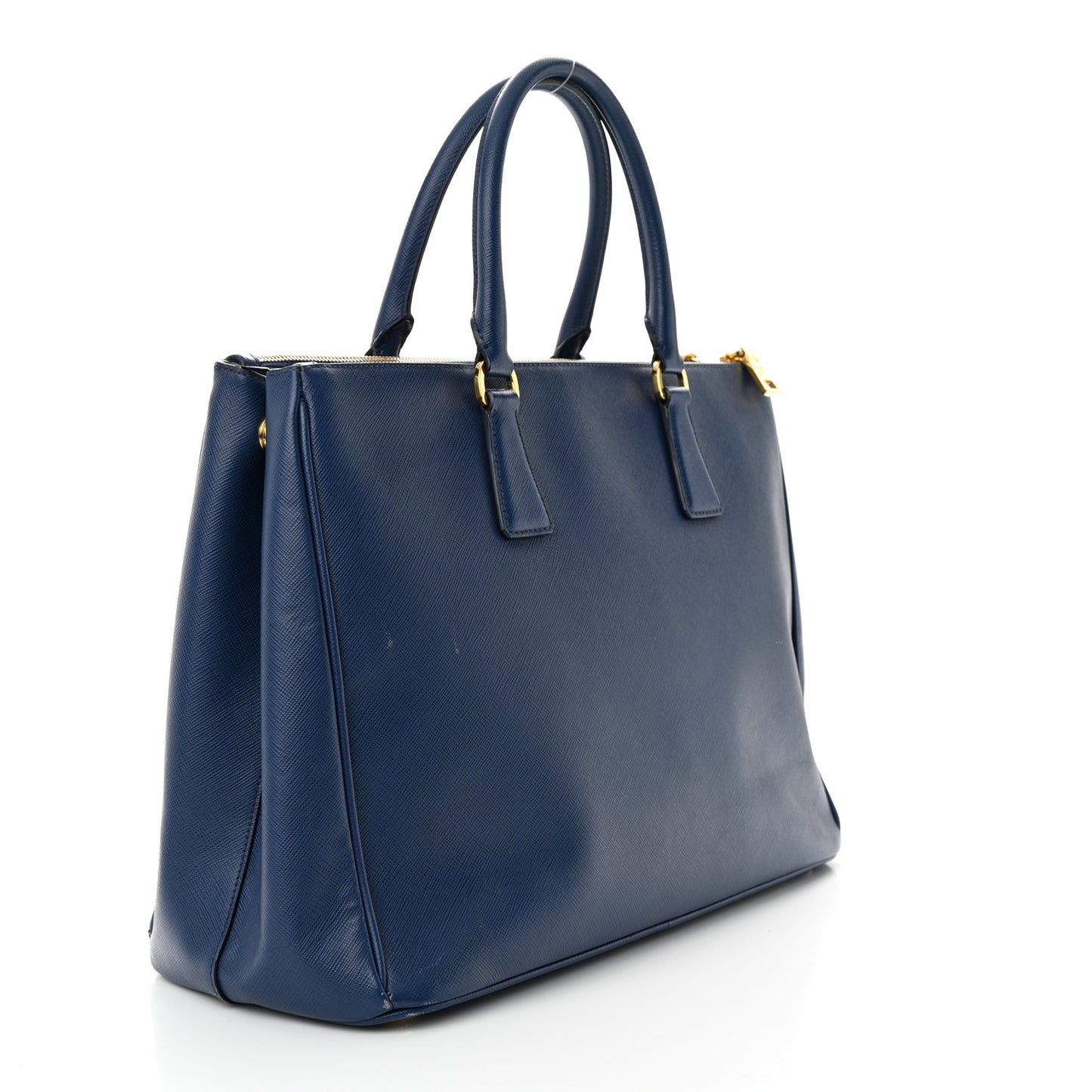 Saffiano Large Galleria Double Zip Tote Bluette