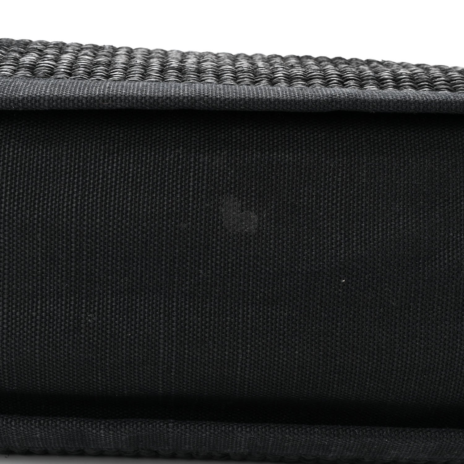Saint Laurent Raffia Linen Calfskin Rive Gauche Tote Black 10 of 10