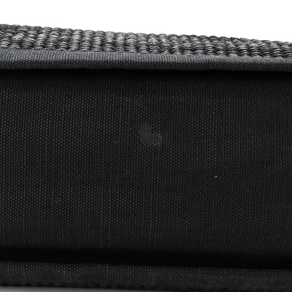 Saint Laurent Raffia Linen Calfskin Rive Gauche Tote Black 10 of 10