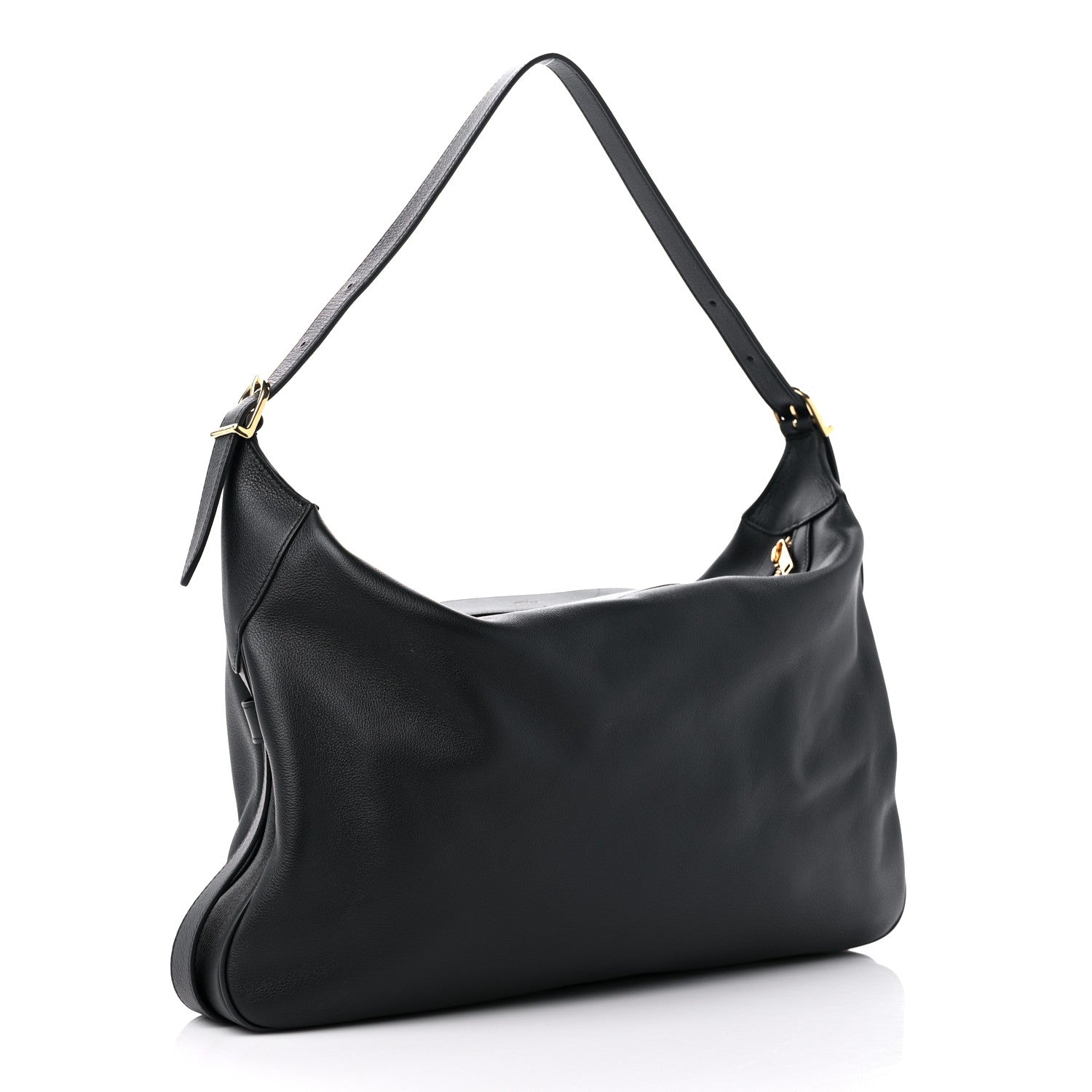 Celine Supple Calfskin Large Romy Shoulder Bag Black 3 of 9