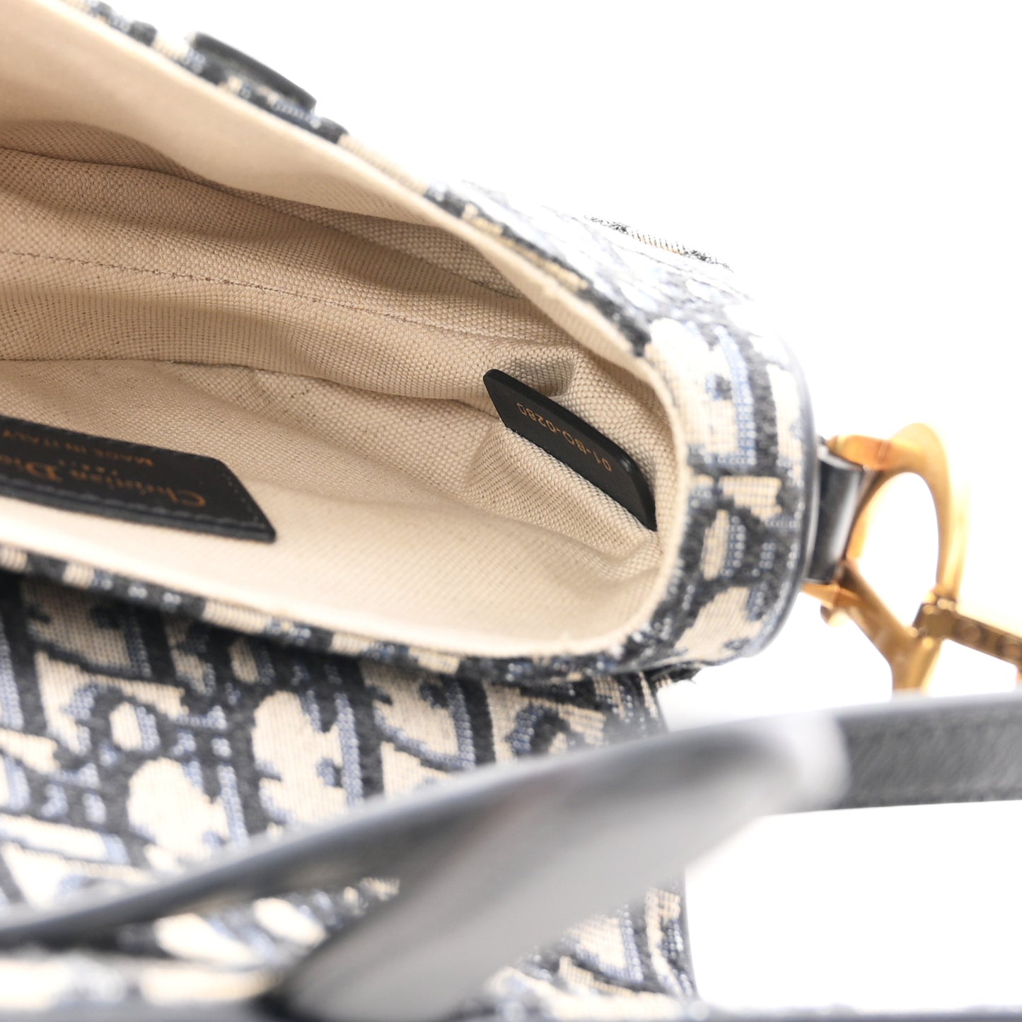 Oblique Mini Saddle Bag Blue