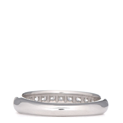 Tiffany Platinum Diamond Princess Half Circle Lucida Wedding Band Ring 53 6.5 4 of 6