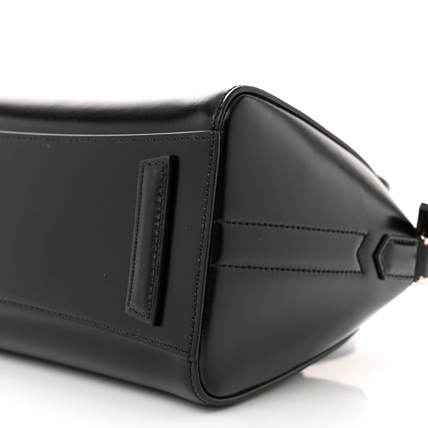 Shiny Lord Calfskin Mini Antigona Black