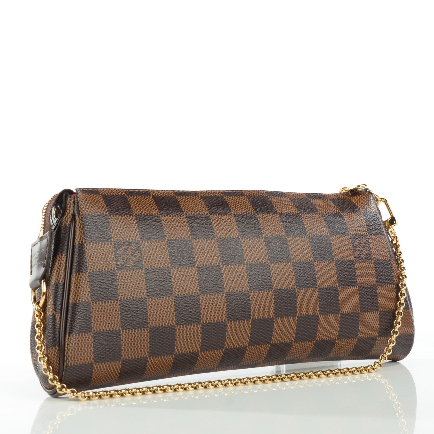 Louis Vuitton Damier Ebene Eva Clutch 3 of 8