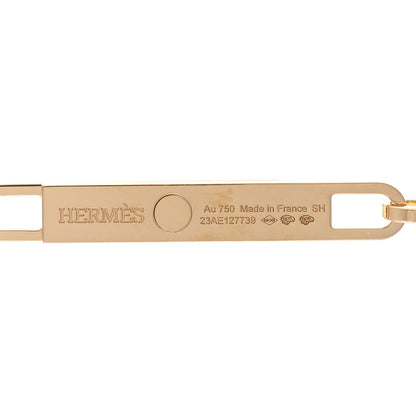 Hermes 18K Yellow Gold Diamond Pave PM Kelly Chaine Lariat Necklace SH 4 of 5