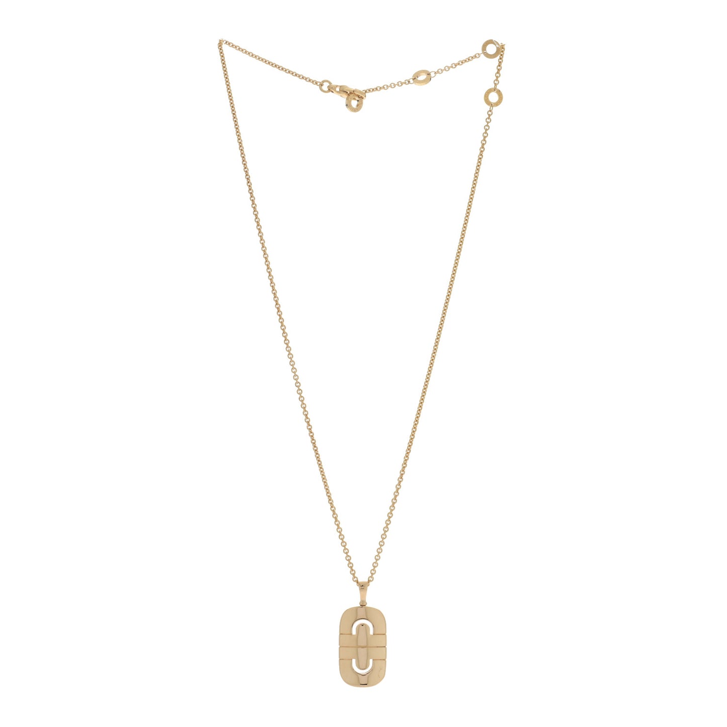 18K Yellow Gold Parentesi Pendant Necklace
