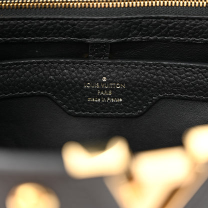 Louis Vuitton Taurillon Studded Capucines PM Black 6 of 10
