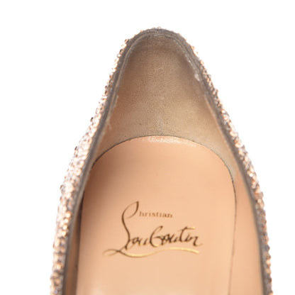 Christian Louboutin Suede Burma Strass Degrade So Kate 100 Pumps 35.5 Topaz 9 of 11