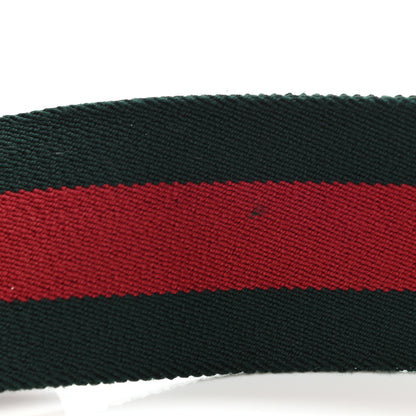 Gucci Canvas Web Belt 80 32 Green Red 5 of 7