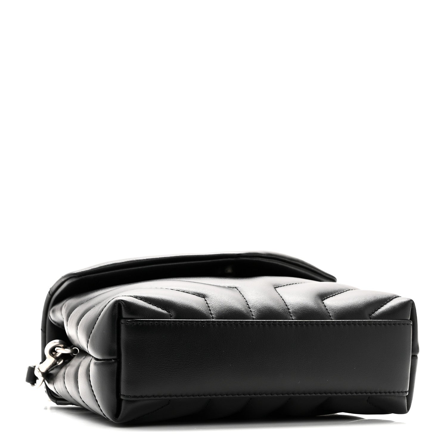 Saint Laurent Calfskin Y Quilted Monogram Toy Loulou Crossbody Bag Black 4 of 11