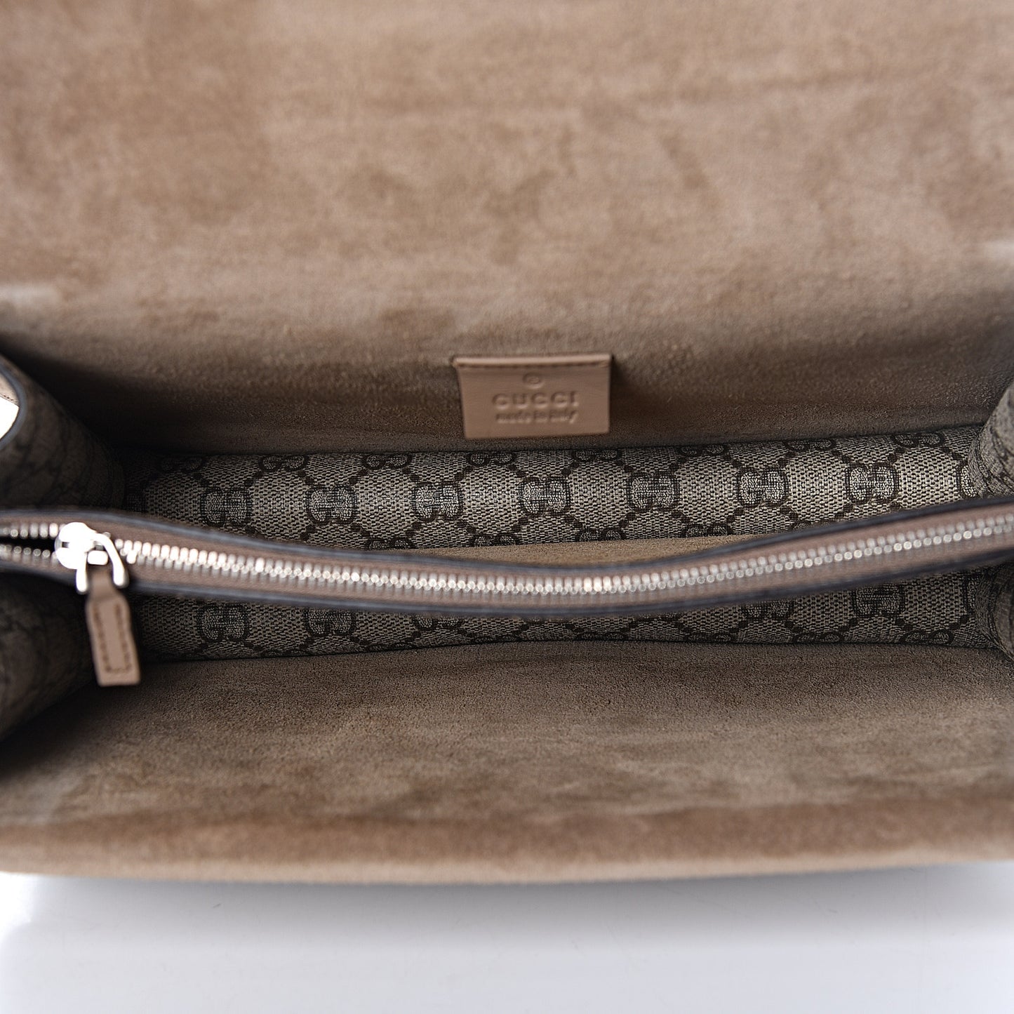 GG Supreme Monogram Small Dionysus Shoulder Bag Taupe