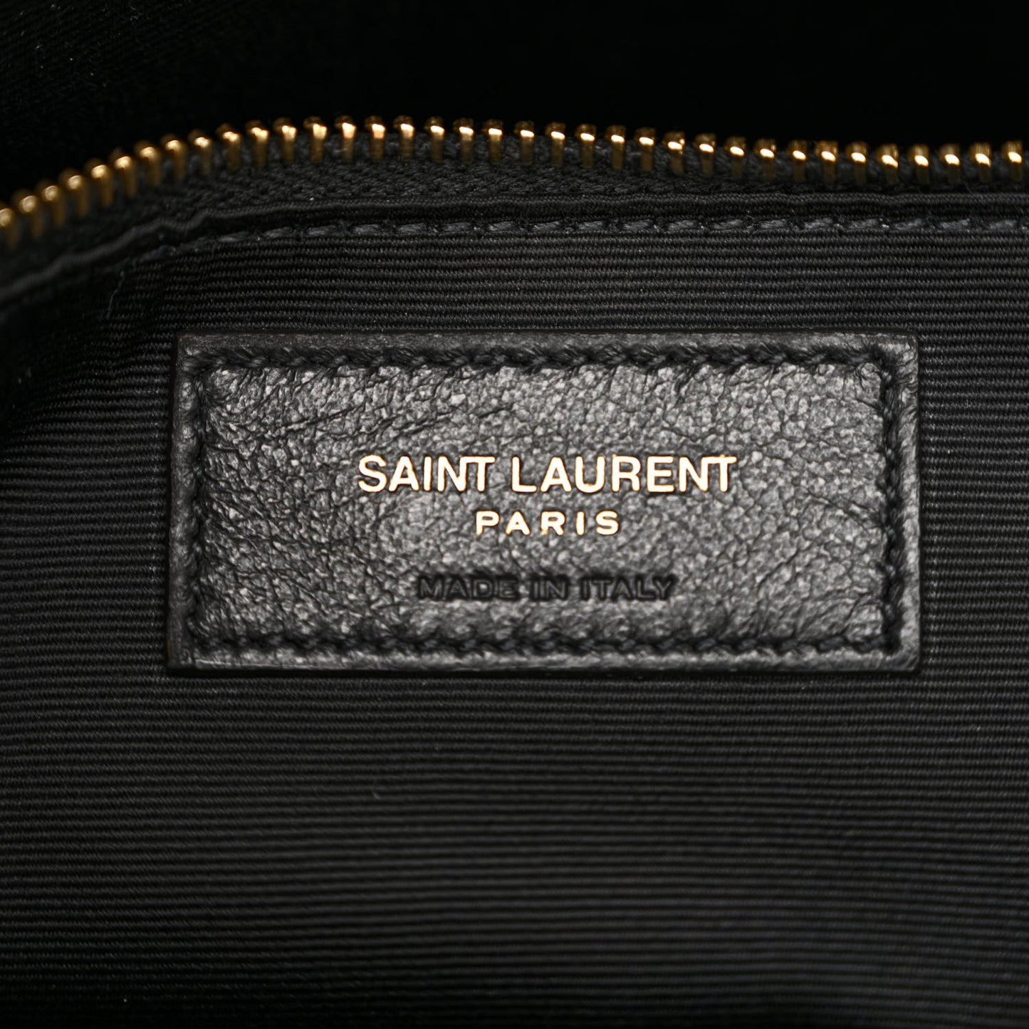 Calfskin Y Quilted Monogram Medium Loulou Chain Satchel Black