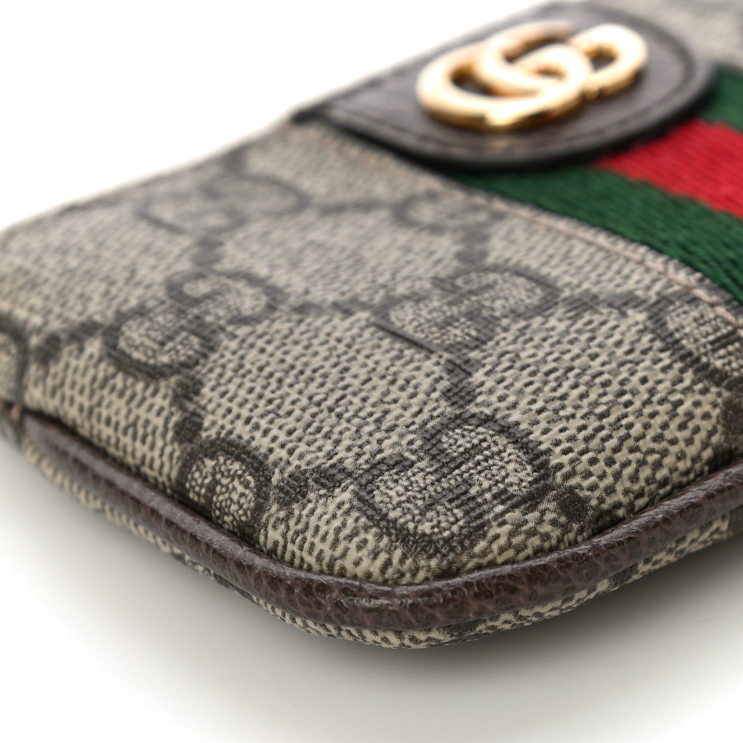Gucci GG Supreme Monogram Web Ophidia Key Case Beige New Acero 11 of 13