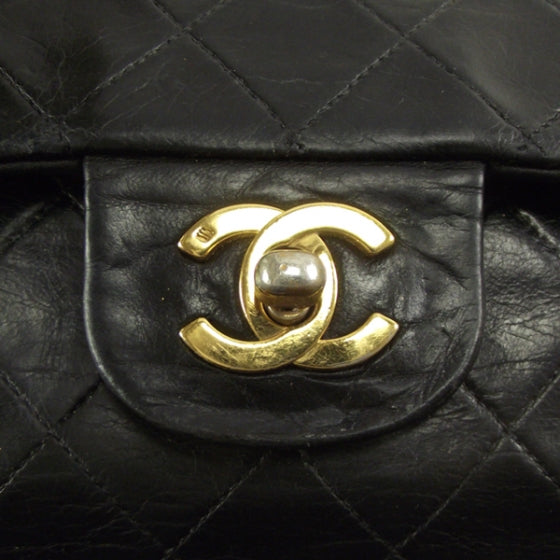 Vintage Lambskin Double Medium Flap Bag