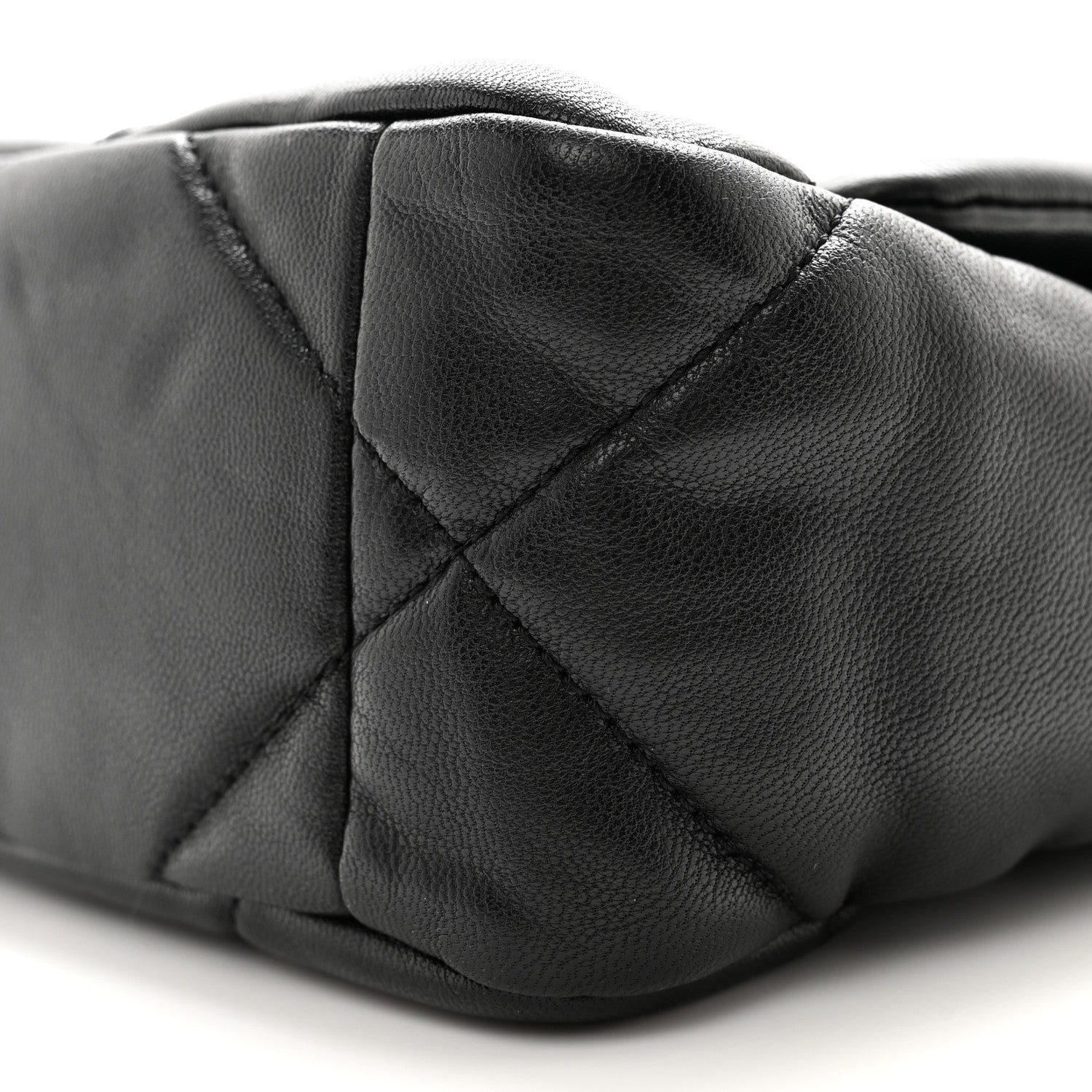 Chanel Goatskin Quilted Medium Chanel 19 Flap Black 10 of 11