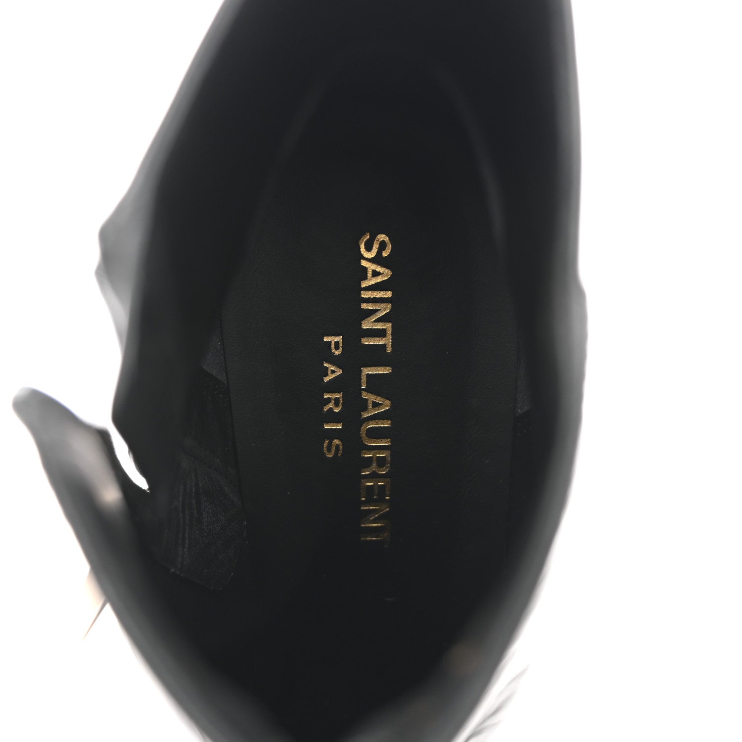 Saint Laurent Calfskin Loulou 70 Uniform Ankle Boots 36 Black 7 of 13